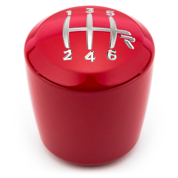 Raceseng Ashiko Shift Knob (Gate 3 Engraving) M12x1.25mm Adapter - Red Gloss