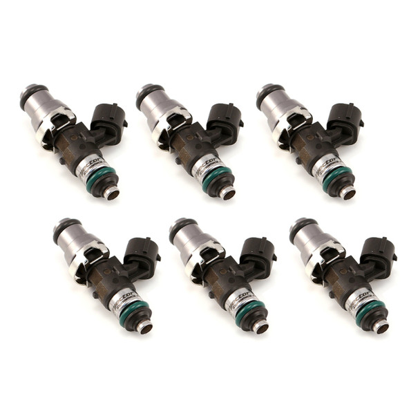 Injector Dynamics 2200cc Injectors - 48mm Length - 14mm Grey Top - 14mm Lower O-Ring (Set of 6)