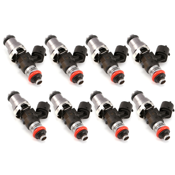 Injector Dynamics 2200cc Injectors-48mm Length - 14mm Grey Top - 15mm (Orange) Low O-Ring (Set of 8)