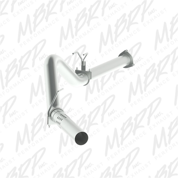 MBRP 11-14 Ford F-250 /350 / 450 6.7L 4in Filter Back Single Side No Muffler Aluminized Steel