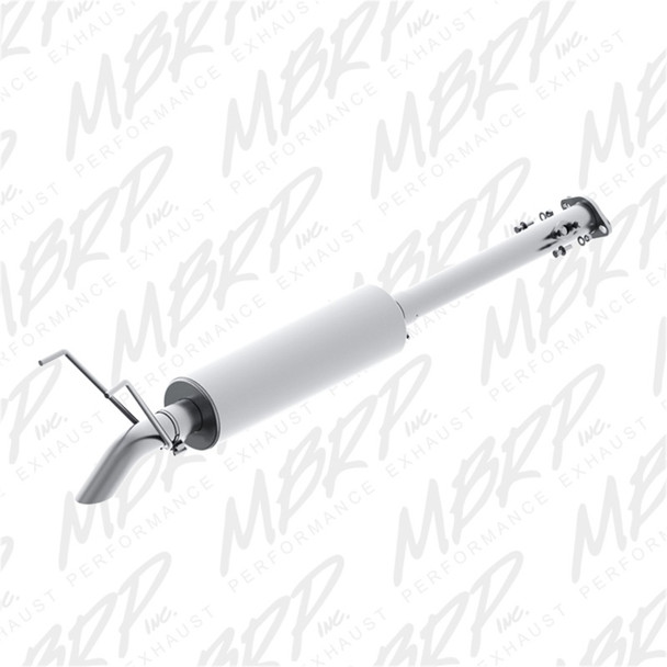 MBRP 01-05 Toyota Tacoma 2.4/2.7/3.4L 2.5in Cat Back Turn Down Style Alum Exhaust System