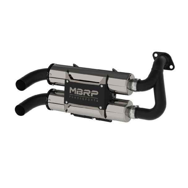 MBRP 16-19 Polaris RZR S 1000 / General 1000 Stacked Dual Slip-On Performance Series Exhaust