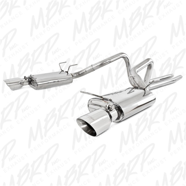 MBRP 11-13 Ford Mustang V6 Dual Split Rear T409 Cat Back Exhaust System