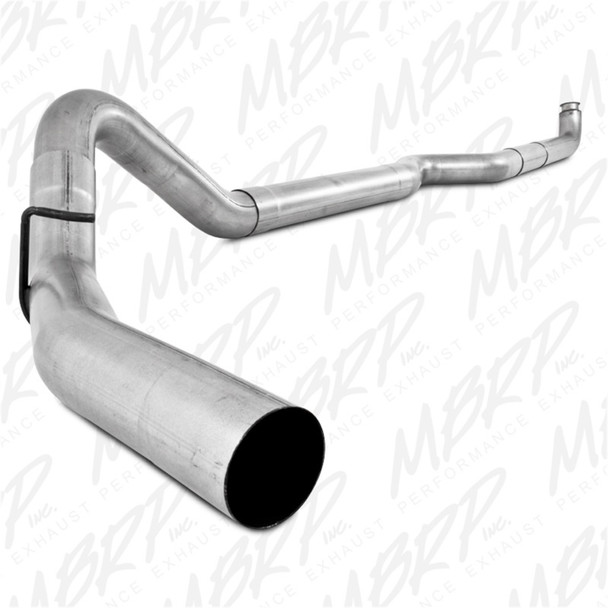 MBRP 01-07 Chevy/GMC 2500/3500 Duramax EC/CC PLM Series Exhaust 4in. Single Side (No Muffler) - Alum