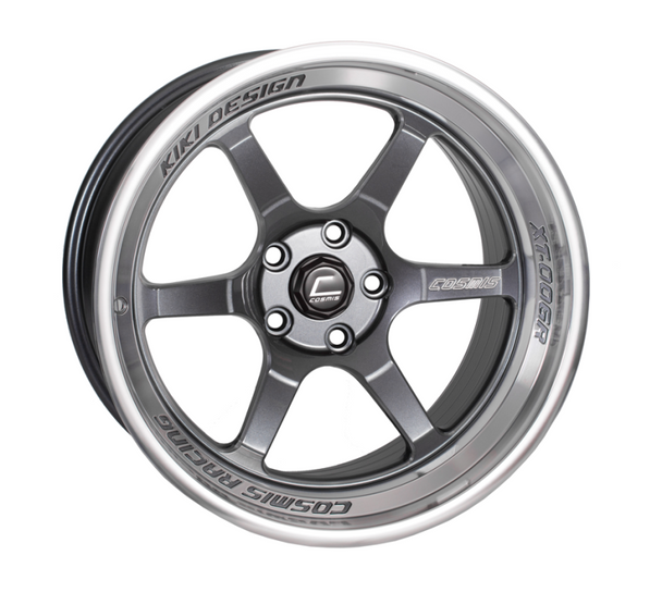 Cosmis Racing XT-006R Gun Metal w/ Machined Lip Wheel 18x9.5 +10mm 5x114.3