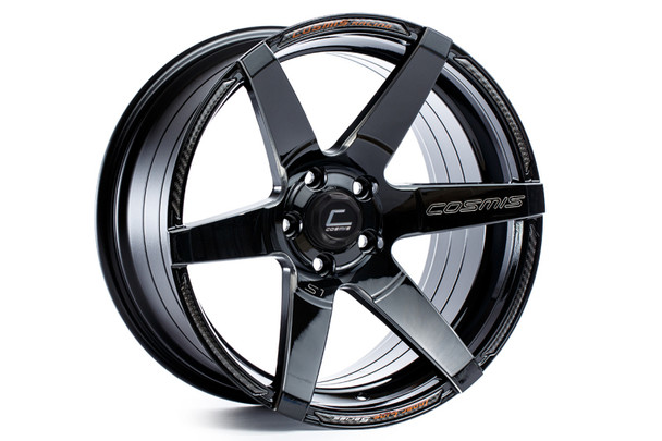Cosmis Racing S1 Black w/ Milled Spokes 18x9.5 +15mm 5x114.3 Wheel