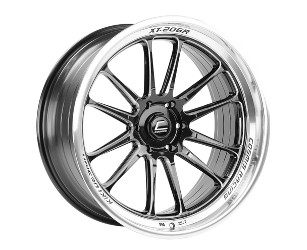 Cosmis Racing XT-206R Black w/ Machined Lip + Spokes Wheel 22x10 +0mm 6×139.7