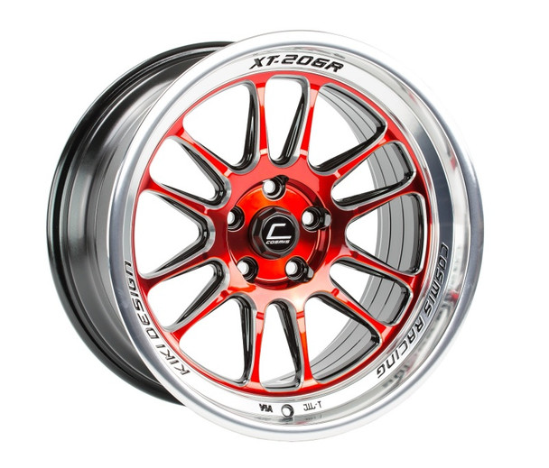 Cosmis Racing XT-206R Red w/ Machined Lip Wheel 18x11 +8mm 5x114.3