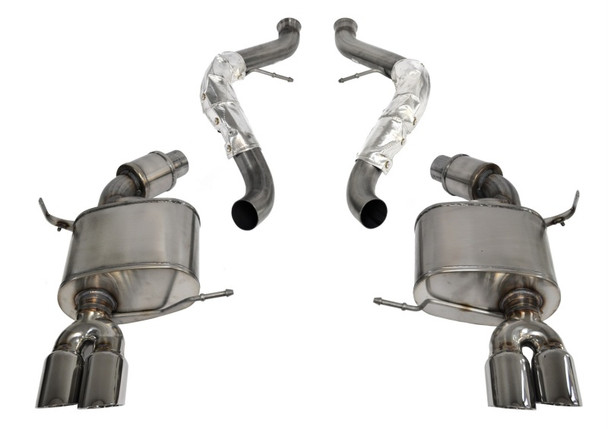 Corsa 08-12 BMW M3 Convertible E93 Polished Sport Cat-Back Exhaust