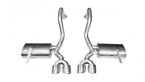 Corsa 97-04 Chevrolet Corvette C5 Z06 5.7L V8 Polished Xtreme Axle-Back Exhaust