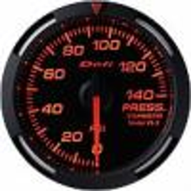 DEFI Red Racer 52mm Pressure (fuel or oil) Gauge (US)