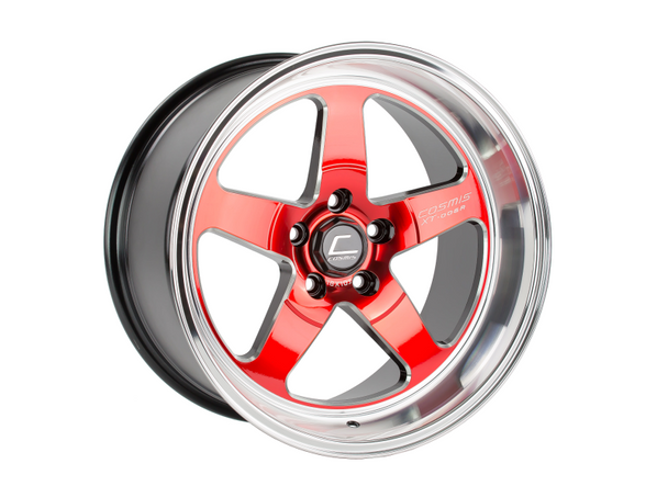 Cosmis Racing XT-005R Wheel Red w/ Machined Lip 18x9 +25mm 5x114.3