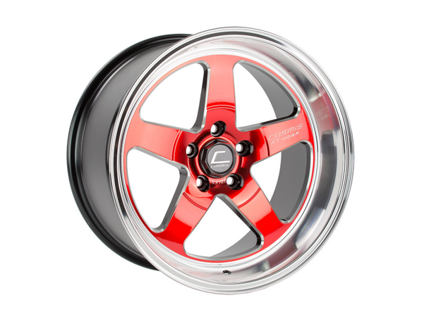 Cosmis Racing XT-005R Wheel Red w/ Machined Lip 18x10 +20mm 5x114.3
