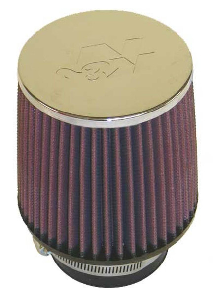 K&N Universal Chrome Filter 3inch FLG / 4 1/2inch Top / 5inch Bottom / 5inch Height