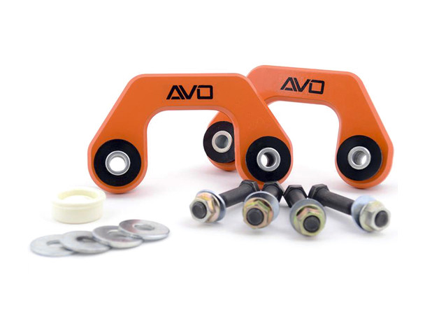 AVO Suspension Rear Solid Endlinks w/Polyurethane - 02-07 Subaru WRX