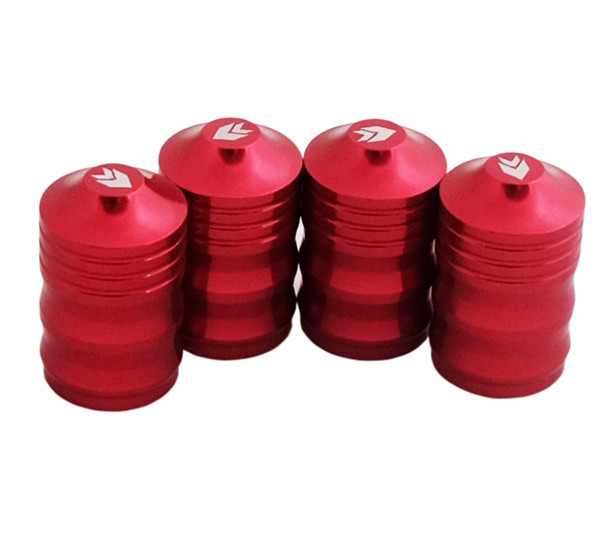 NRG Aluminum Sport Style Valve Stem Cap - Red