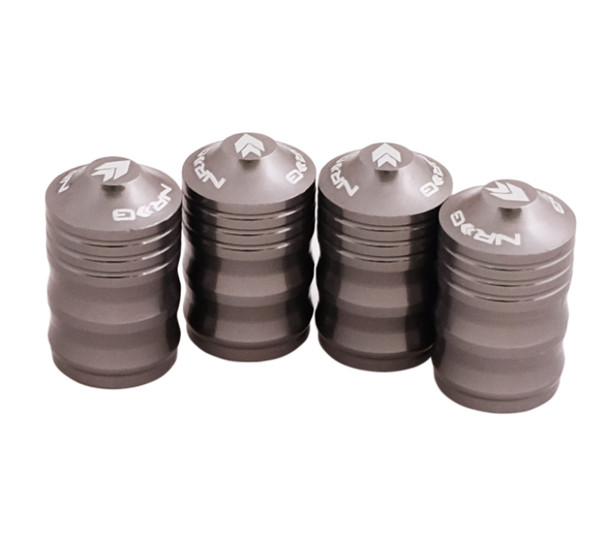 NRG Aluminum Sport Style Valve Stem Cap - Gunmetal