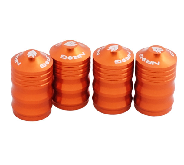 NRG Aluminum Sport Style Valve Stem Cap - Orange