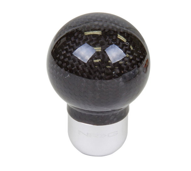 NRG Universal Semi-Ball Style Shift Knob (With Logo) - Carbon Fiber