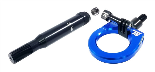 Torque Solution Billet Front Tow Hook W/ Go Pro Mount (Blue) Subaru WRX / STI 2015+