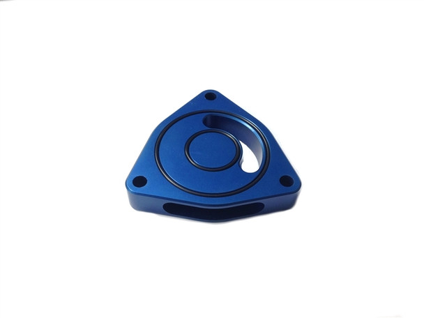 Torque Solution Blow Off BOV Sound Plate (Blue): Dodge Caliber SRT-4 08-09