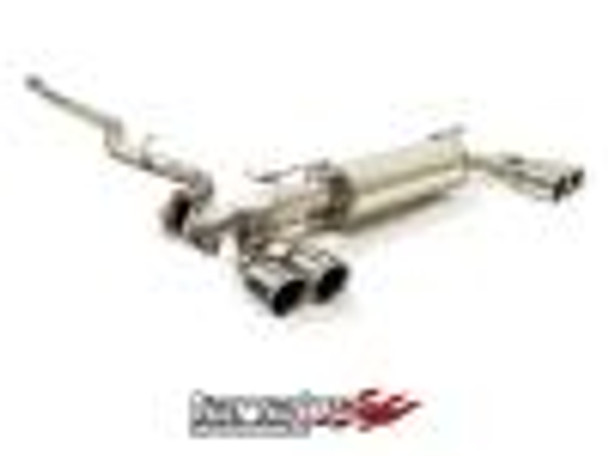 Tanabe Medallion Touring Quad Tips Catback Exhaust 08-09 Impreza WRX STi