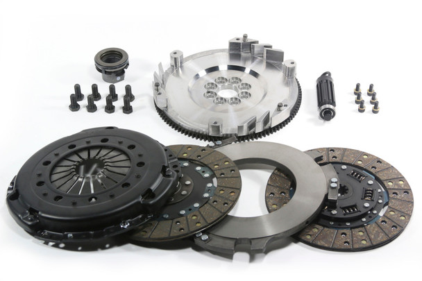 DKM Clutch BMW E46 M3 MS Twin Disc Clutch Kit w/Steel Flywheel