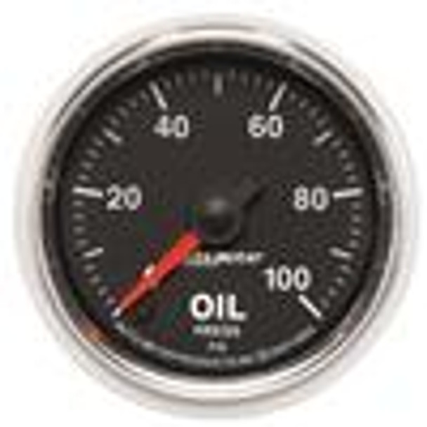 Autometer GS Series 2-1/16in Oil Pressure Gauge 100PSI Electric Full Sweep