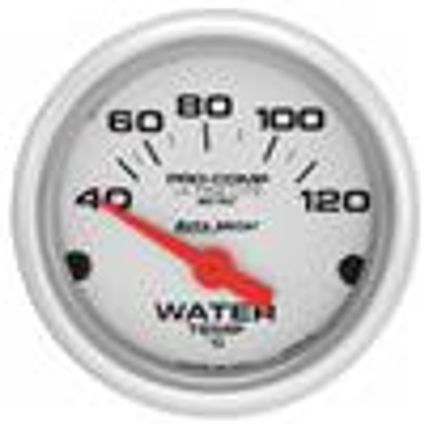 Autometer Ultra-Lite 52mm 40-120 Deg C Short Sweep Electronic Water Temp Gauge