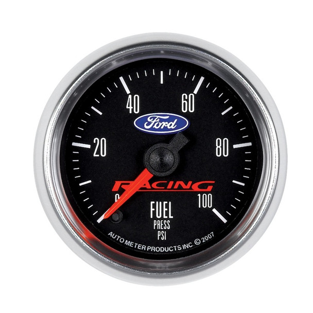 Autometer Ford Racing 52mm F/S Electronic 0-100 PSI Fuel Pressure Cobra Jet Mustang Gauge Pack