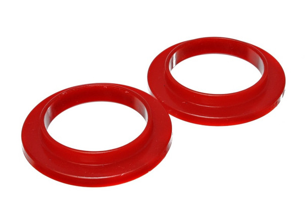 Energy Suspension Universal 3 3/4in ID 5 7/16in OD 7/8in H Red Coil Spring Isolators (2 per set)