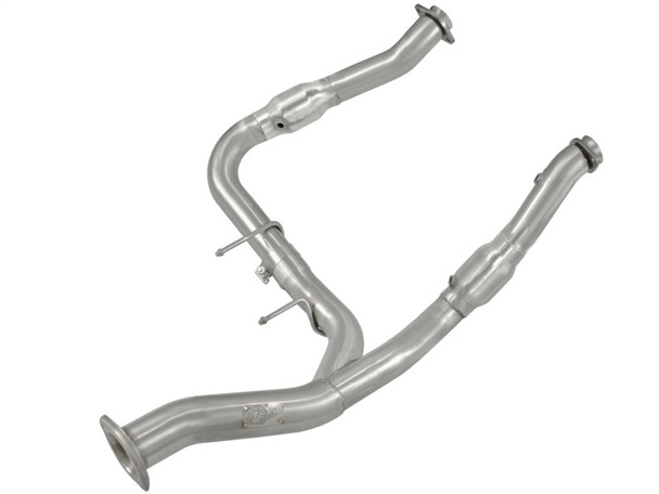 aFe Twisted Steel 3in-3.5in Y-Pipe SSS Exhaust w/ Cats 11-14 Ford F-150 EcoBoost V6-3.5L (tt)