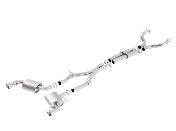 Borla 16-17 Camaro SS 6.2L Cat Back Exhaust S-Type Single Split Rear Exit w/ Single Tips