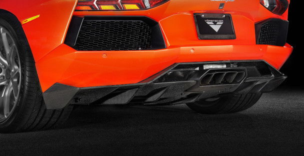 Vorsteiner Lamborghini Aventador V Aero Rear Diffuser Carbon Fiber PP 2x2 Glossy