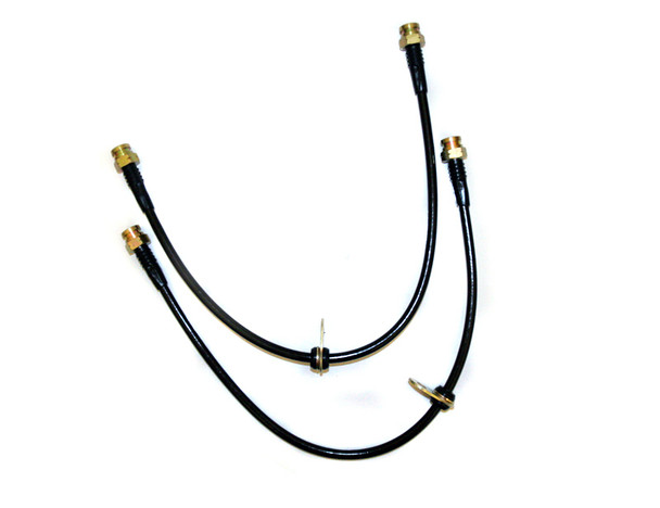 AP 08+ Mitsubishi Evo X Front Steel Braided Brakeline Kit
