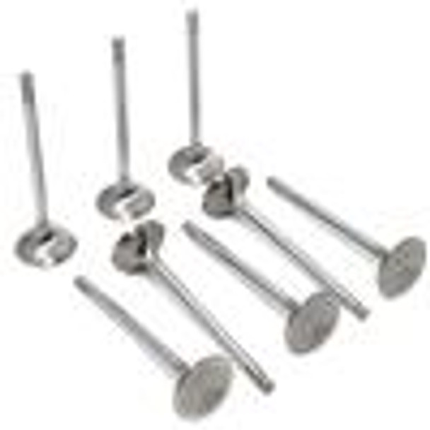 GSC P-D 4G63T Evo 1-9 / 90-98 DSM Chrome Polished Exhaust Valve - 30.5mm Head (STD) - SET 8