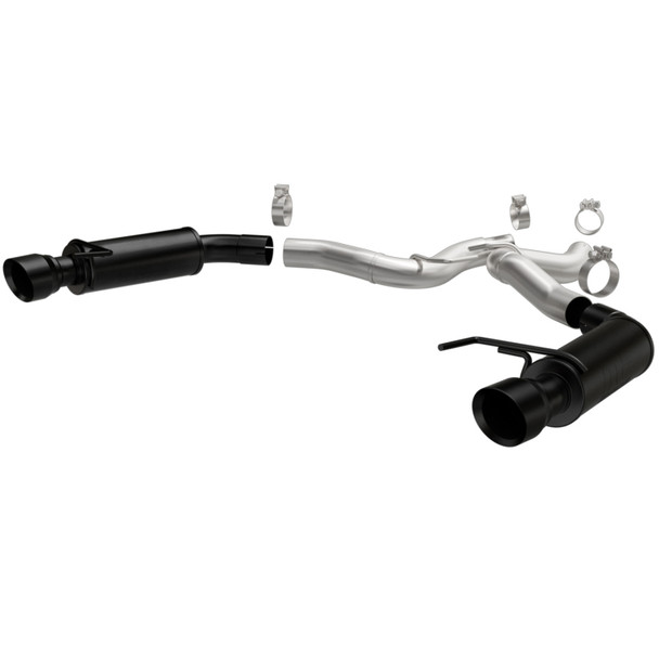 MagnaFlow Axle-Back 15-16 Ford Mustang 5.0L V8 Competition SS 3in Dual Split Rear 4.5in Black Tips