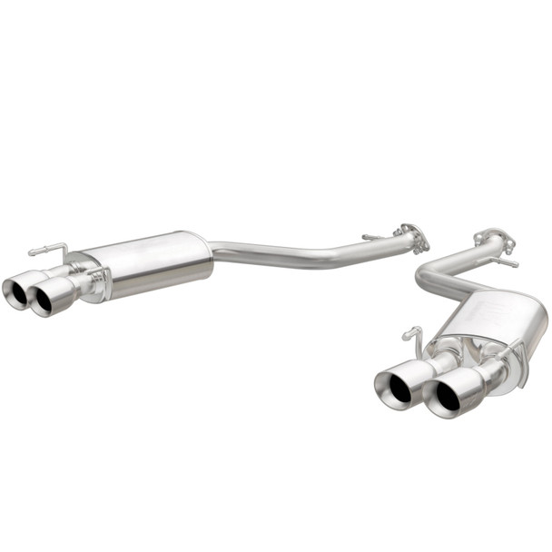 MagnaFlow 2015 Lexus RC350 3.5L V6 Axle Back 2.25in Quad Split Rear Exit Exhaust - 3.5in Tip