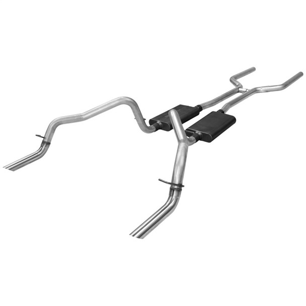 Flowmaster 70-74 Cam/Fbird American Thunder Header-Back System - Dual Rear Exit