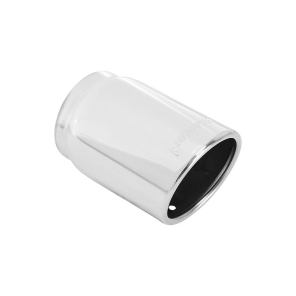 Flowmaster Exhaust Tip - 3.50 In. Ss Rolled Edge Angle Cut Fits 3.00 In. Tubing (Weld On)