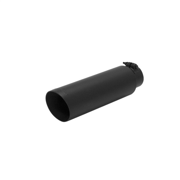 Flowmaster Universal Exhaust Tip - 2.50 In. Black Angle Cut (Clamp On)