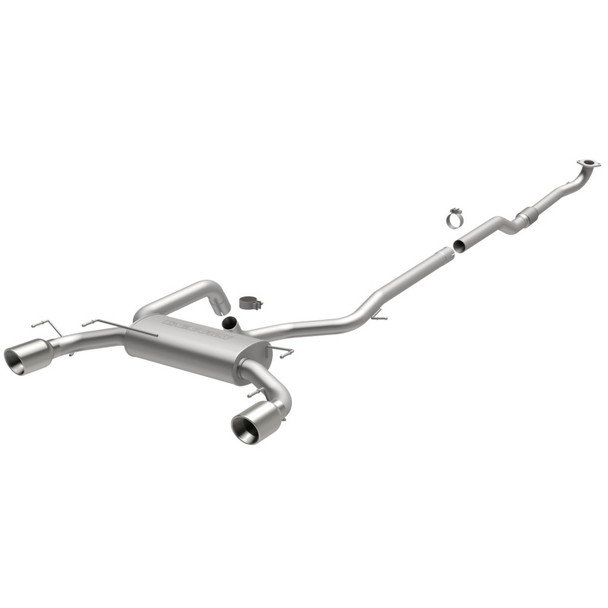 MagnaFlow 12 Fiat 500 Abarth 1.4L Turbocharged Dual Split Rear Exit Stainless Cat Back Perf Exhaust