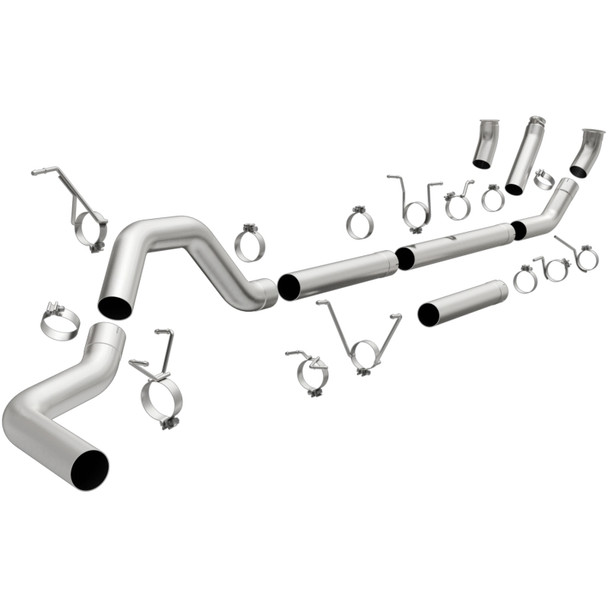 MagnaFlow Sys T/B 99-02 Dodge Ram 2500/3500 5.9L 4in SS Single Side Rear Exit Custom Builder Kit