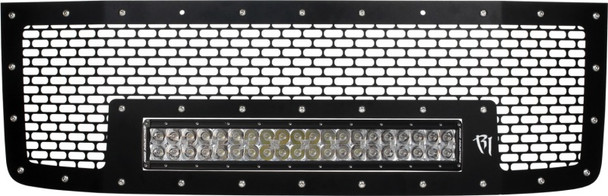 Rigid Industries 11-14 GMC 2500/3500 Grille w/ 20in RDS-Series Light Bar