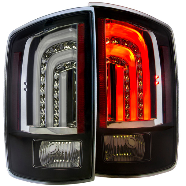 ANZO 2006-2008 Dodge Ram 1500 LED Taillights Black G2