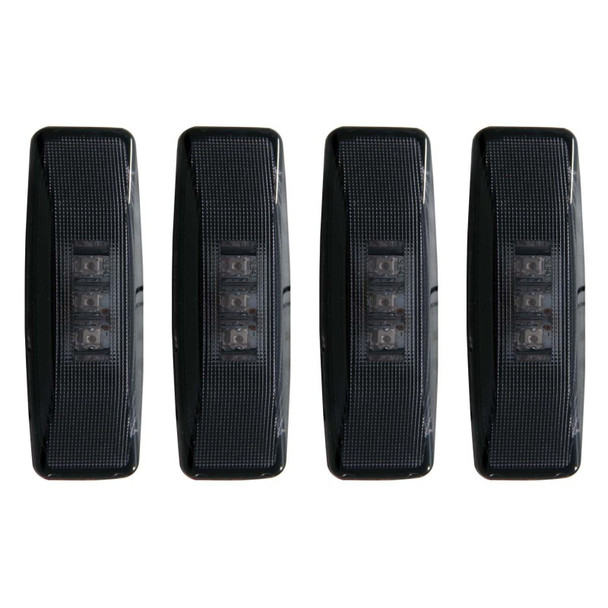 ANZO 1994-2002 Dodge Ram 3500 LED Fender Light Kit Smoke 2pc Amber / 2pc Red