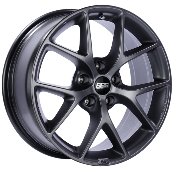 BBS SR 19x8.5 5x112 ET46 Satin Grey Wheel -82mm PFS/Clip Required