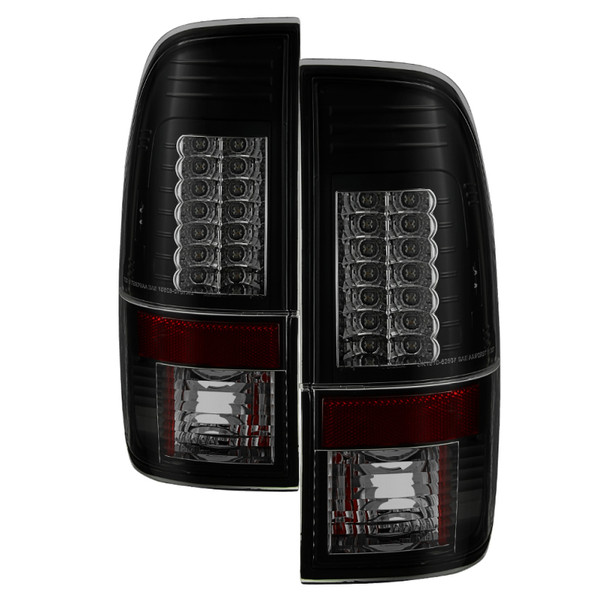 Spyder 97-03 Ford F-150 Styleside Version 2 LED Tail Lights Black Smoke ALT-YD-FF15097-LED-G2-BSM