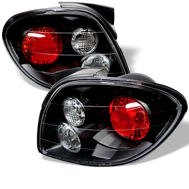 Spyder Hyundai Tiburon 00-02 Euro Style Tail Lights Black ALT-YD-HYT00-BK