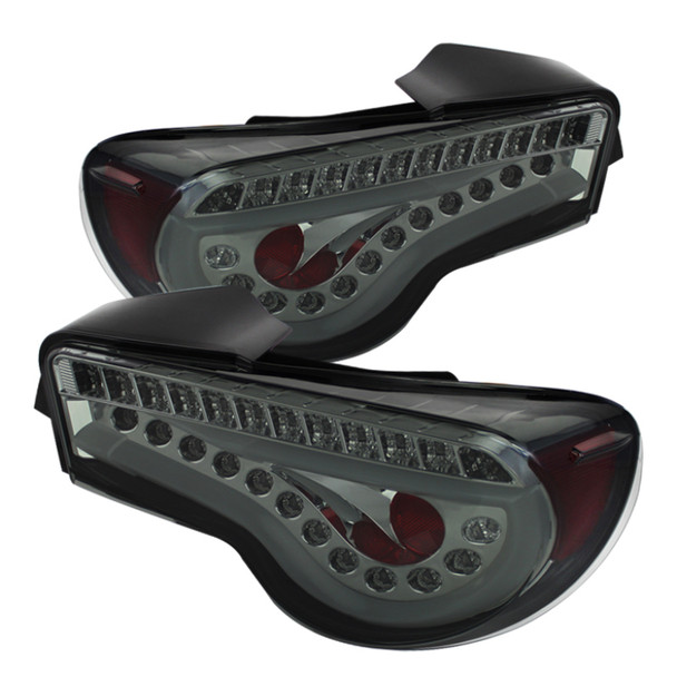 Spyder Scion FRS 12-14/Subaru BRZ 12-14 Light Bar LED Tail Lights Smoke ALT-YD-SFRS12-LBLED-SM